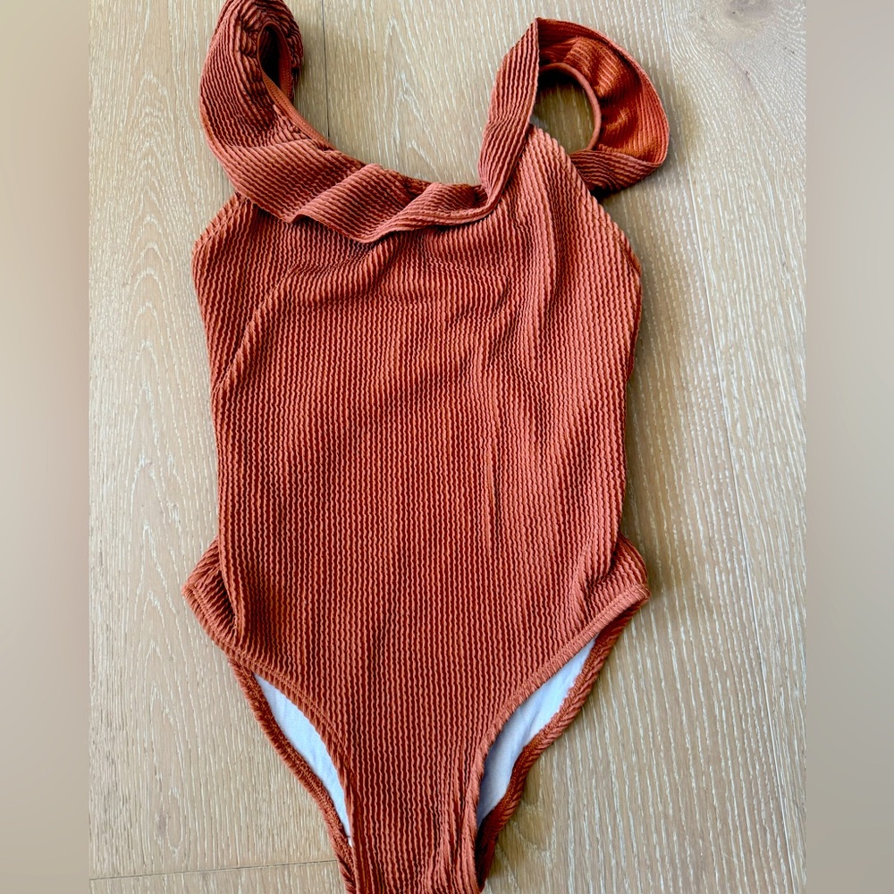 Adorable ruffle one piece swim